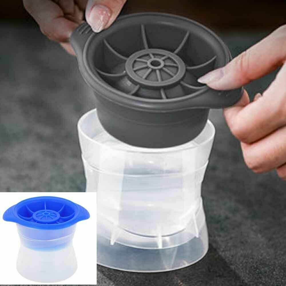 2pcs Silicone Ice Ball Mold Sphere Cube Maker Mould Jelly Whiskey Cocktail Secondary image