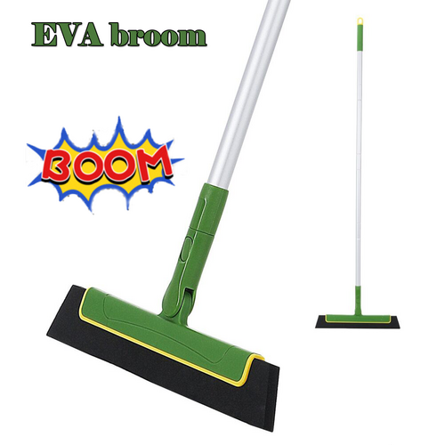Green Floor Squeegee WiperBroom Floor Tile Cleaning Household Extendable Handle Main image