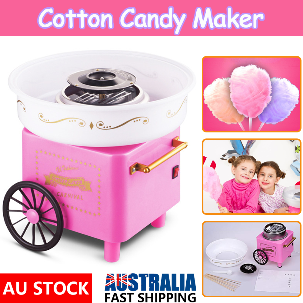 Electric Fairy Cotton Candy Maker Pink Floss Home Machine Sugar for Kids Party Main image