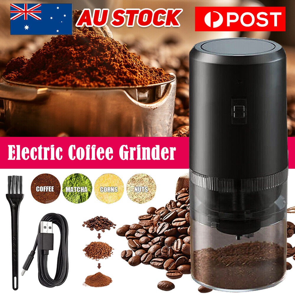 Electric Coffee Grinder Grinding Milling Bean Nut Spice Herbs Blender Machine AU Main image