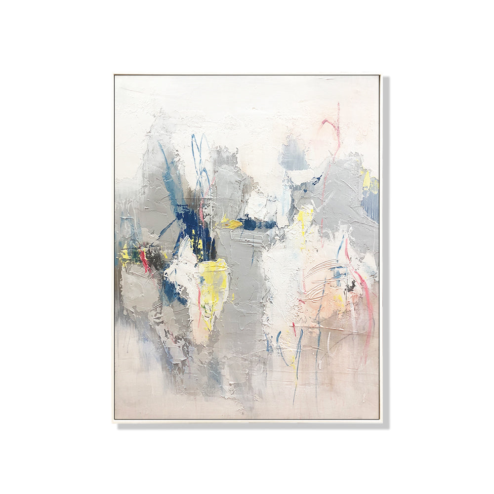 Wall Art Original Abstract Oil Painting on Framed Canvas 900mmx1200mm Abstract Dancing Main image
