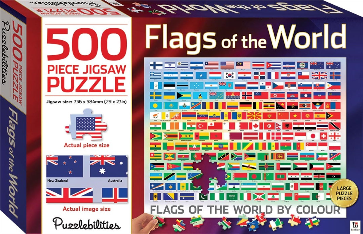 Flags of the World by Colour 500 Piece Jigsaw Puzzle Main image