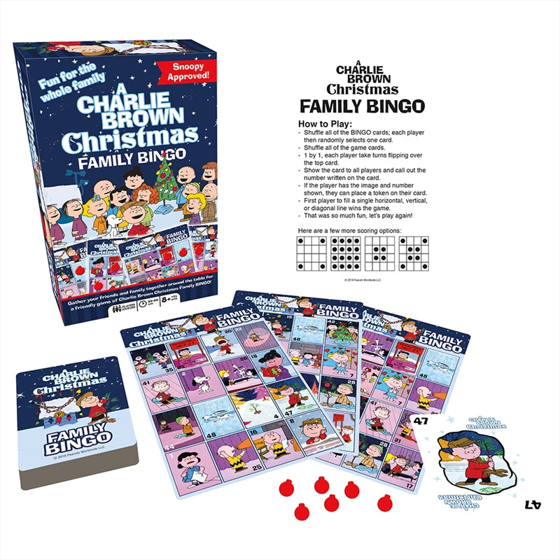 Charlie Brown Christmas Family Bingo Main image