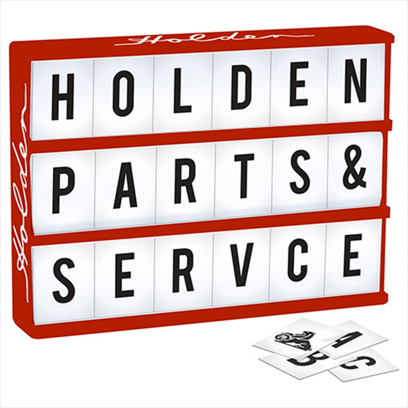 Holden Light Up Box With Letters Main image