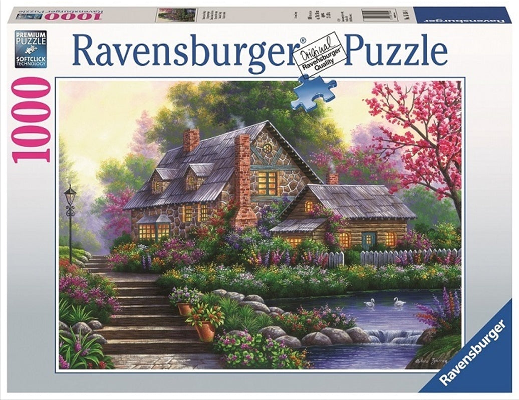 Ravensburger - 1000pc Romantic Cottage Jigsaw Puzzle Main image