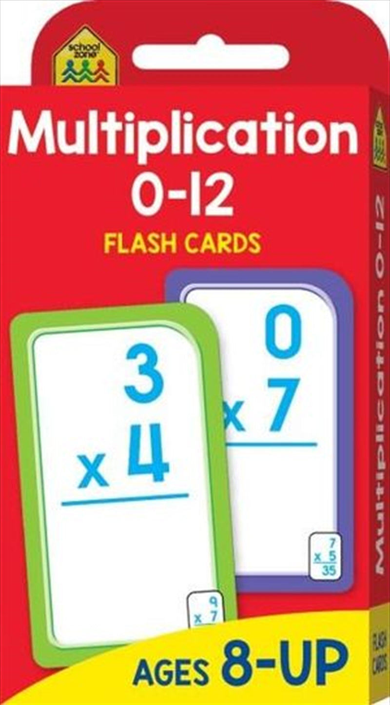 Multiplication 0-12 : School Zone Flash Cards Main image