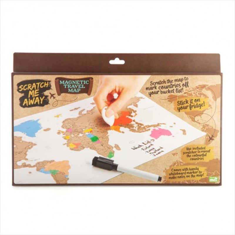 Scratch Me Away Magnetic Travel Map Main image