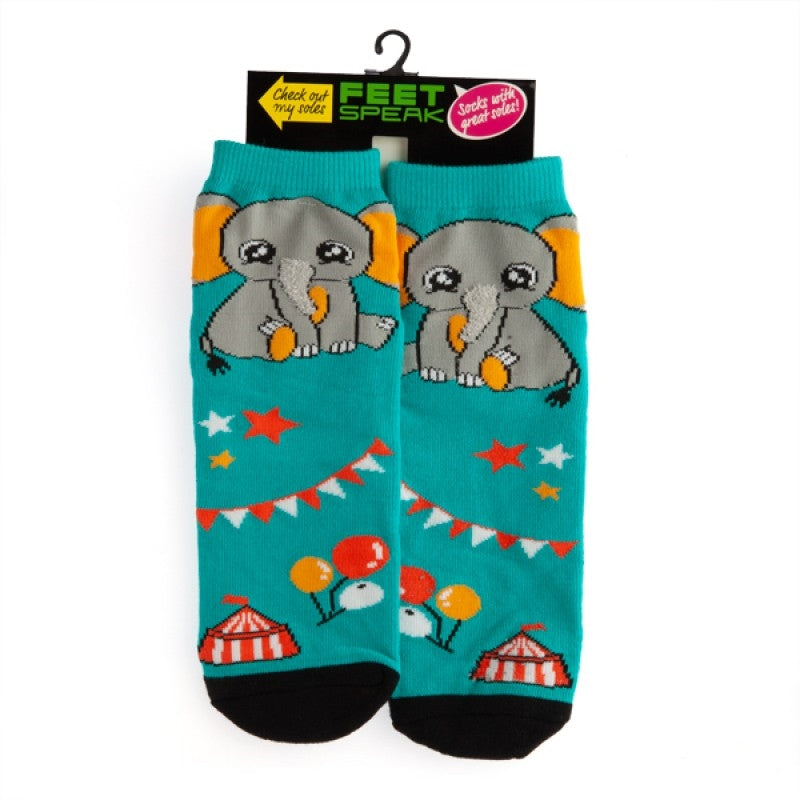 Elephant Feet Speak Socks Main image