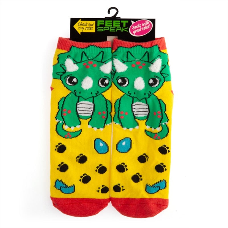 Triceratops Feet Speak Socks Main image