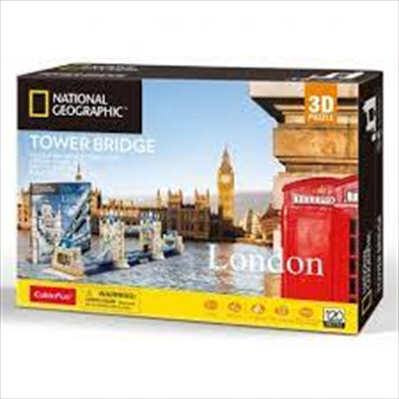 National Geographic London Tower Bridge 3D Puzzle 120 Piece Main image
