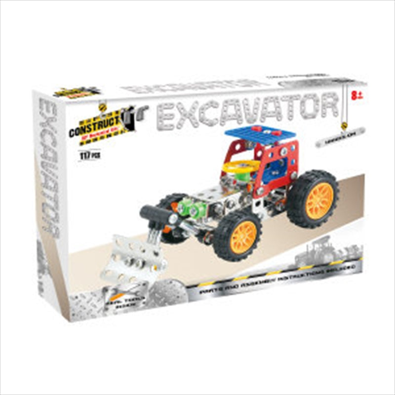 Construct-It! - Excavator 117-Piece Metal Building Set Main image