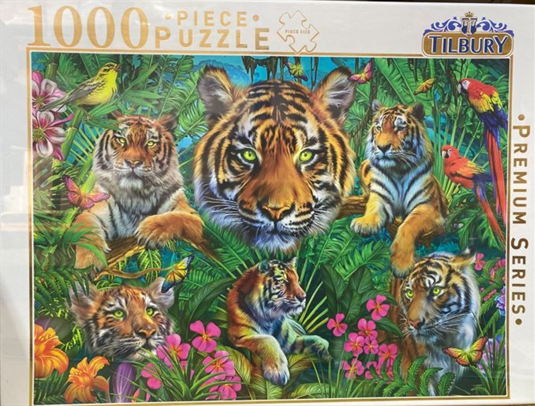 Tiger Collage 1 - 1000 Piece Puzzle Main image
