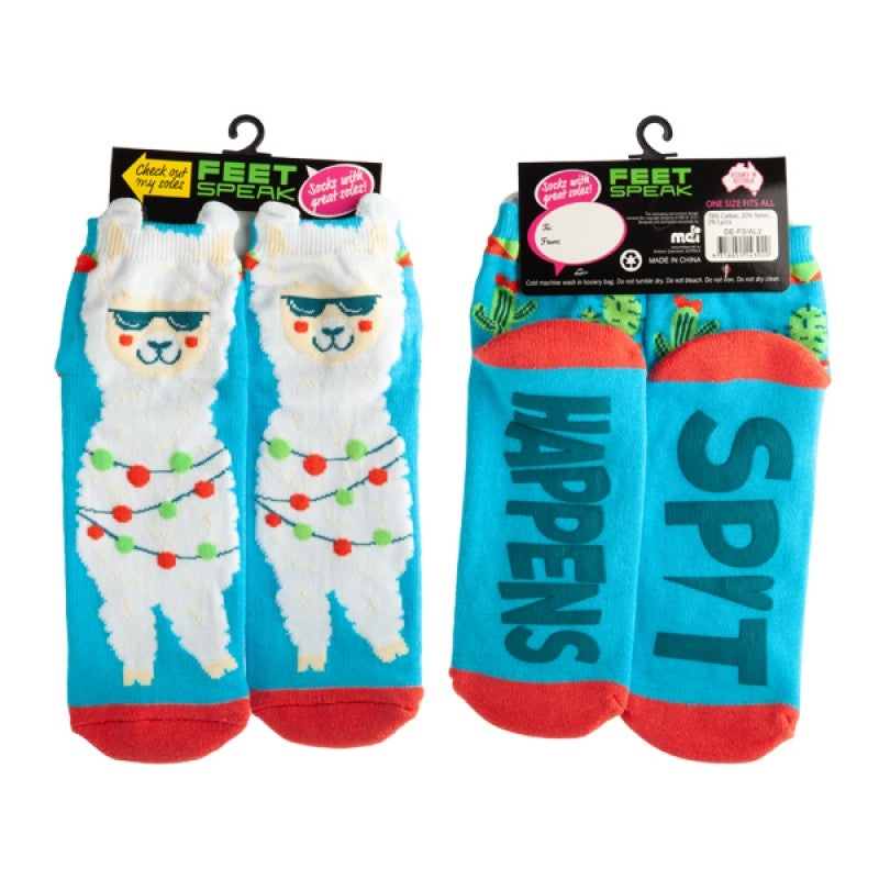 Big Alpaca Feet Speak Socks Main image