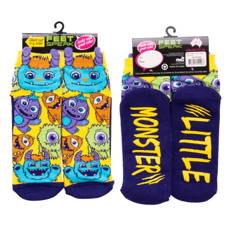 Monsterlings Feet Speak Socks Main image