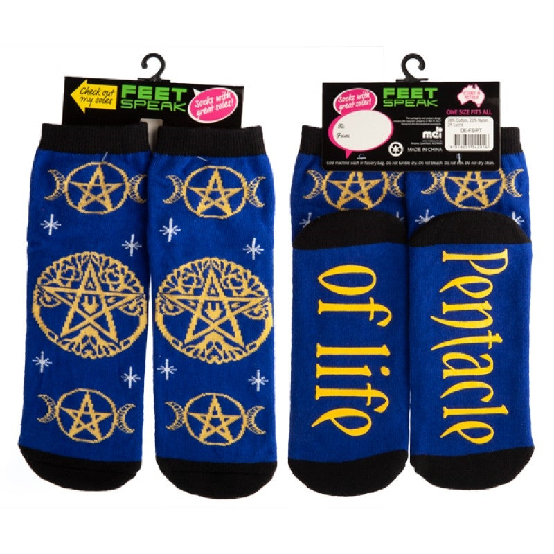 Pentacle Feet Speak Socks Main image