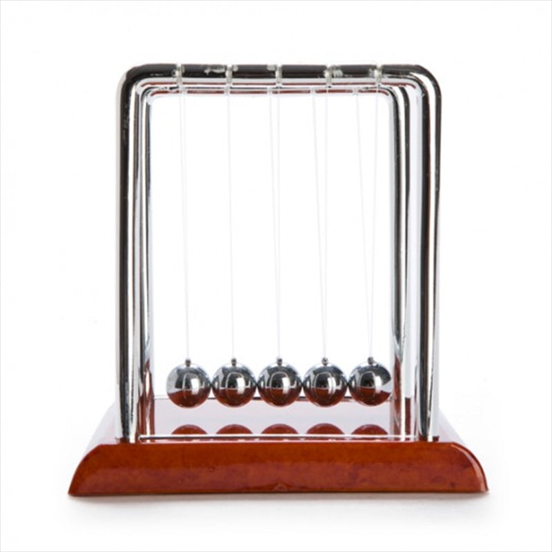 Newton's Cradle with Wood-look Base Main image