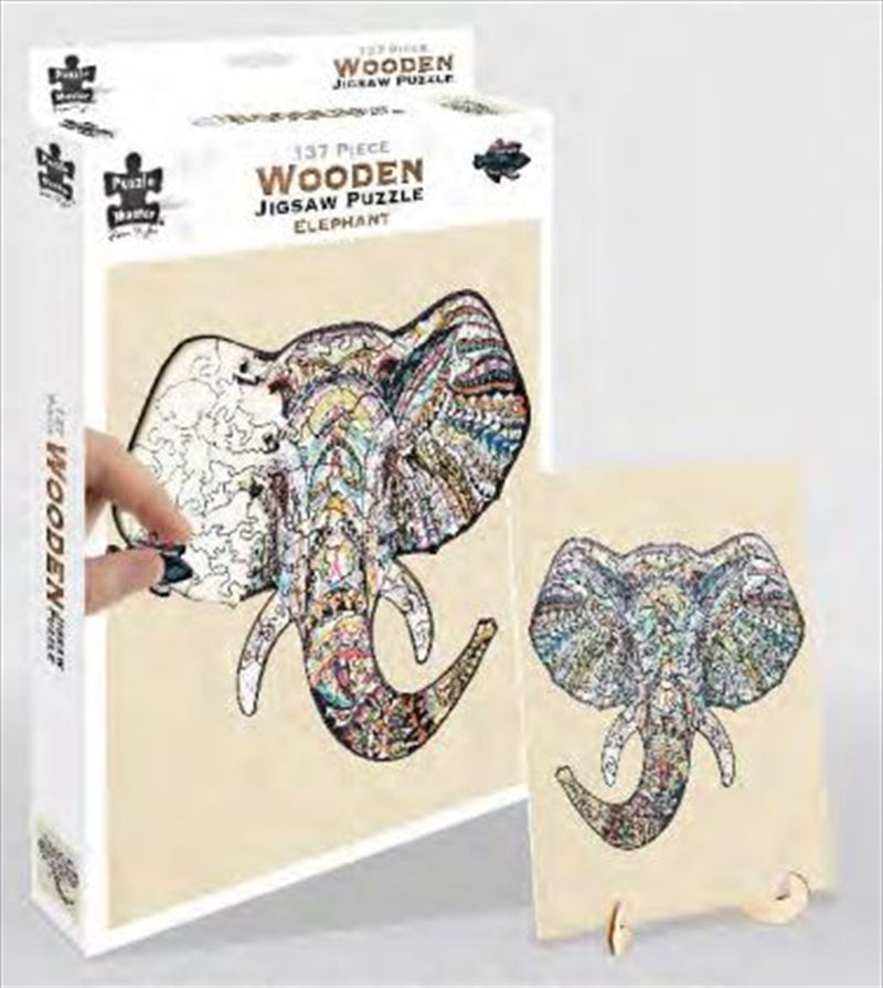 Elephant 137 Piece Wooden Puzzle Main image