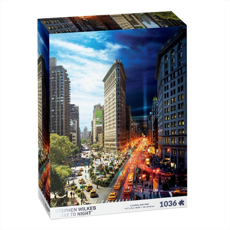 Flatiron, New York, Day to Night 1036 Piece Jigsaw Puzzle Main image