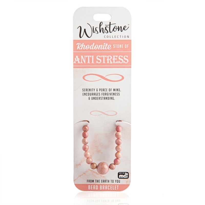 Wishstone Collection Rhodonite Bead Bracelet Main image