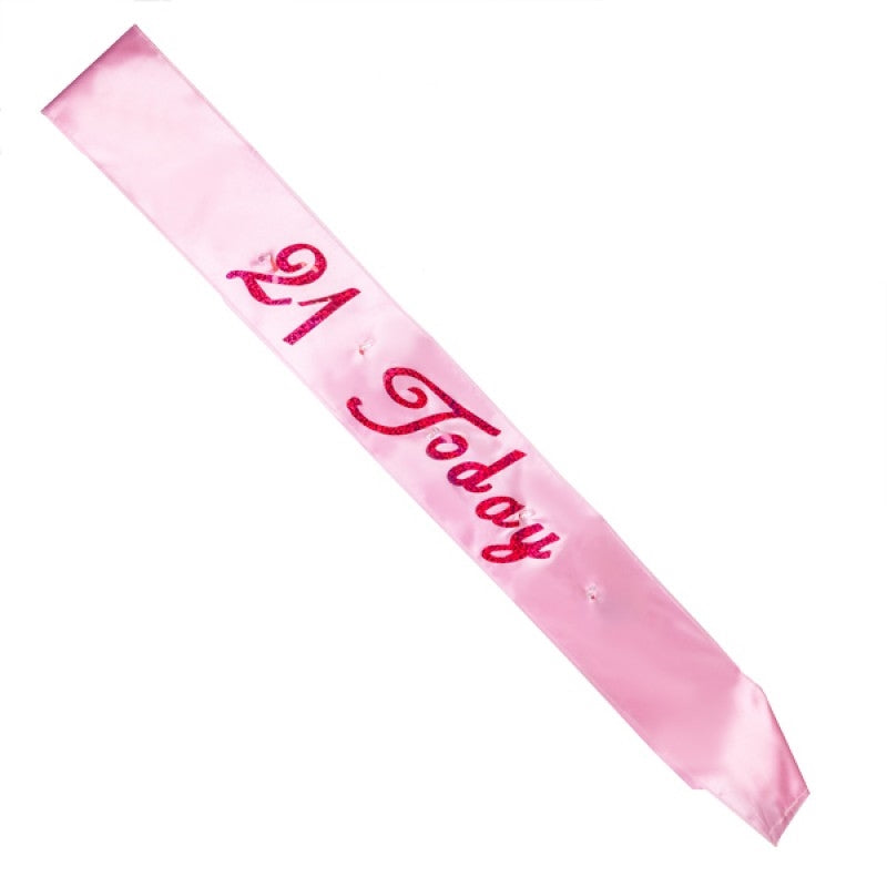 Pink 21 Flashing Sash Main image