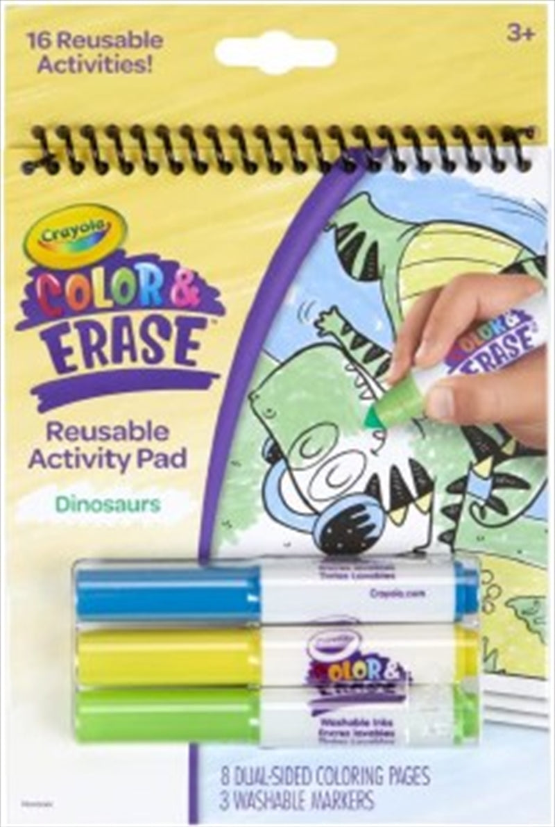 Crayola Colour And Erase Dinosaurs Reusable Pad Main image