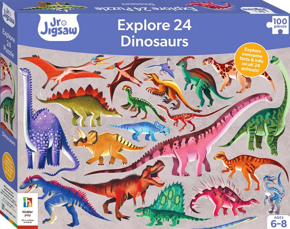 Junior Jigsaw Explore 24: Dinosaurs Main image