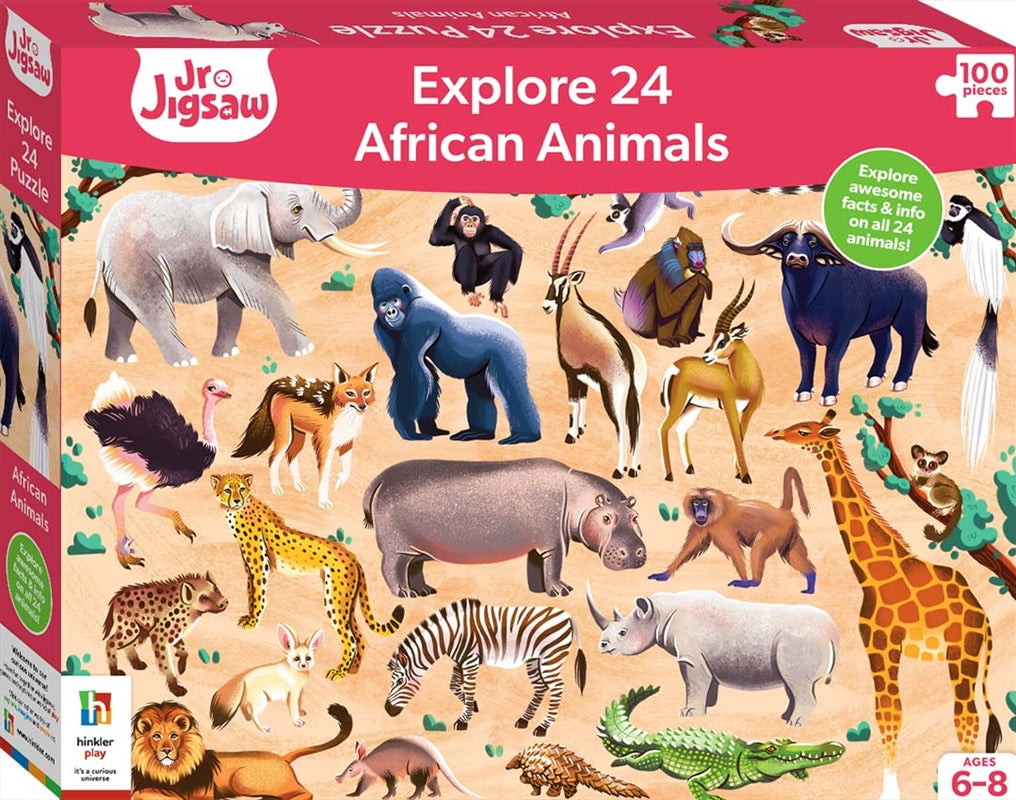 Junior Jigsaw Explore 24: African Animals Main image