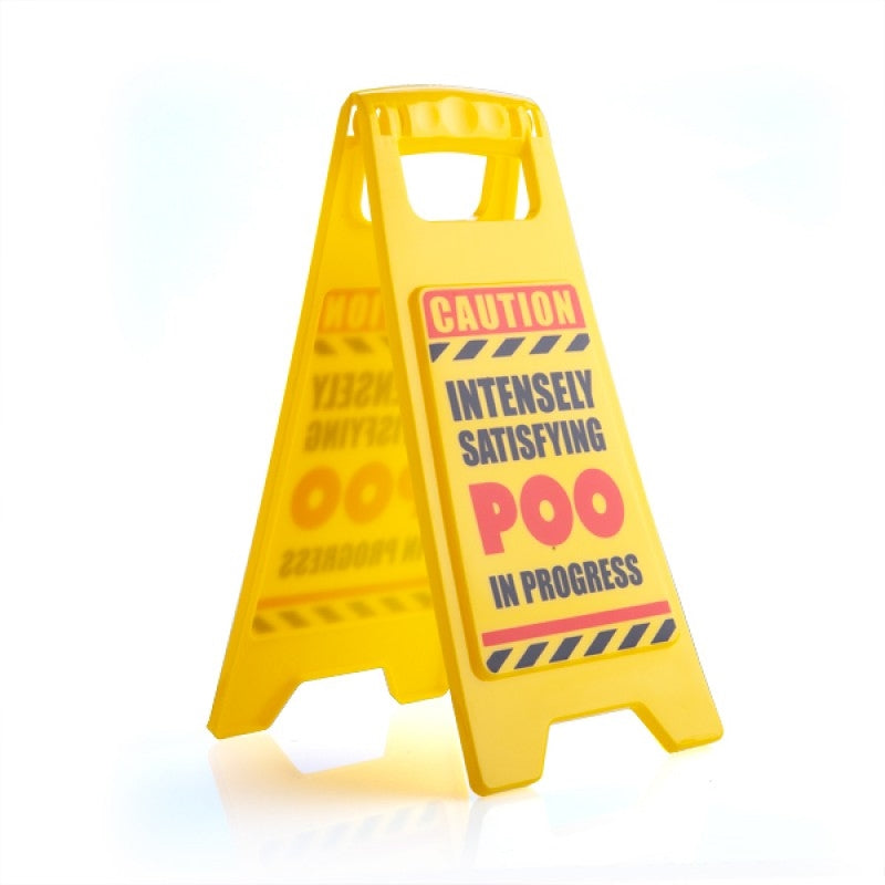 Poo In Progress Warning Sign Main image