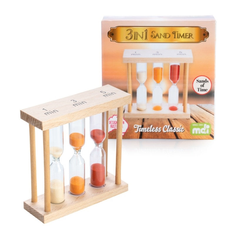3 In 1 Wooden Sand Timer Main image