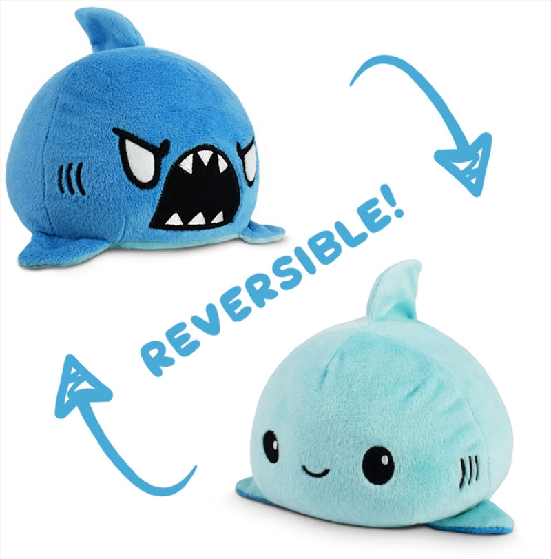 Reversible Plushie - Shark Light Blue/Blue Main image