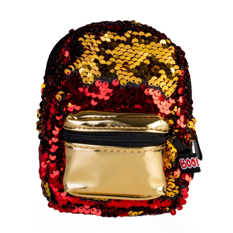 Gold Red Sequins BooBoo Backpack Mini Main image