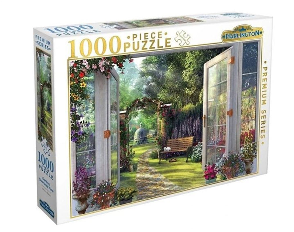Harlington Garden Doorway View Puzzle 1000pc Main image