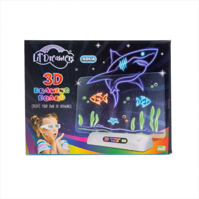 Lil Dreamers Aqua World's Sea Animals 3D Illuminate Drawing Board Main image