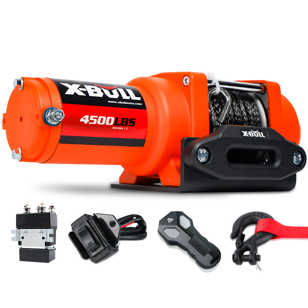 X-BULL Electric Winch 12V 4500LBS Synthetic Rope Wireless remote ATV UTV Boat Trailer Secondary image