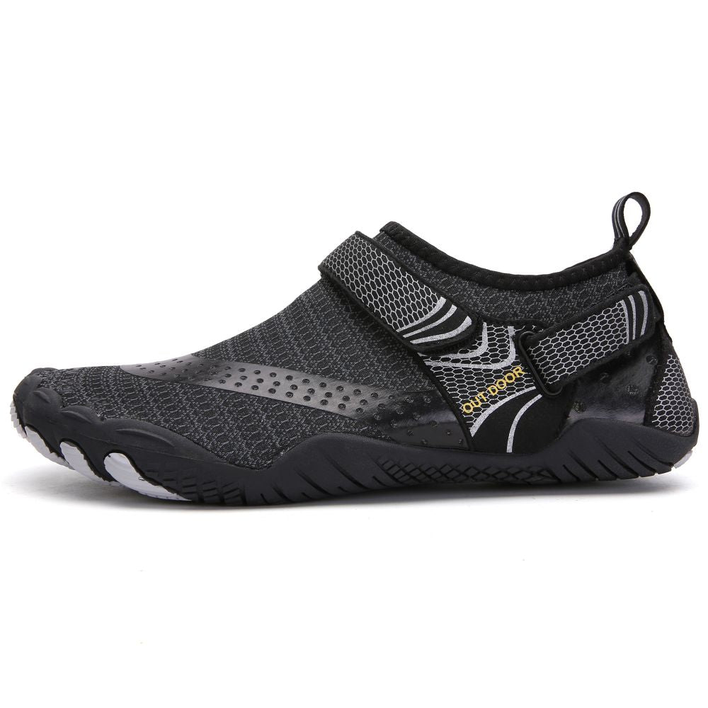 Men Women Water Shoes Barefoot Quick Dry Aqua Sports Shoes - Black Size EU40 = US7 Secondary image