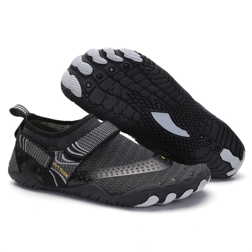 Men Women Water Shoes Barefoot Quick Dry Aqua Sports Shoes - Black Size EU43 = US8.5 Main image