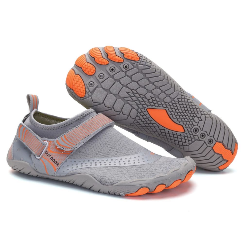 Men Women Water Shoes Barefoot Quick Dry Aqua Sports Shoes - Grey Size EU45 = US10 Main image
