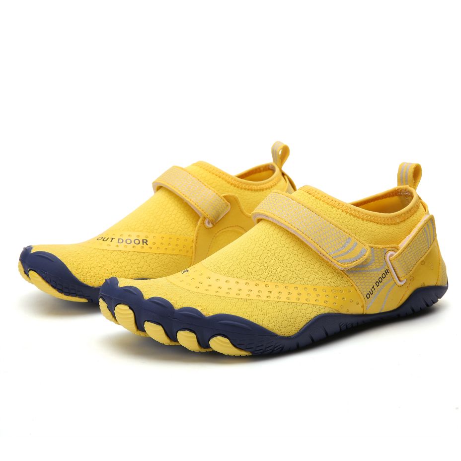 Women Water Shoes Barefoot Quick Dry Aqua Sports Shoes - Yellow Size EU39 = US6 Secondary image