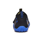 Kids Water Shoes Barefoot Quick Dry Aqua Sports Shoes Boys Girls (Pattern Printed) - Blue Size Bigkid US4 = EU36