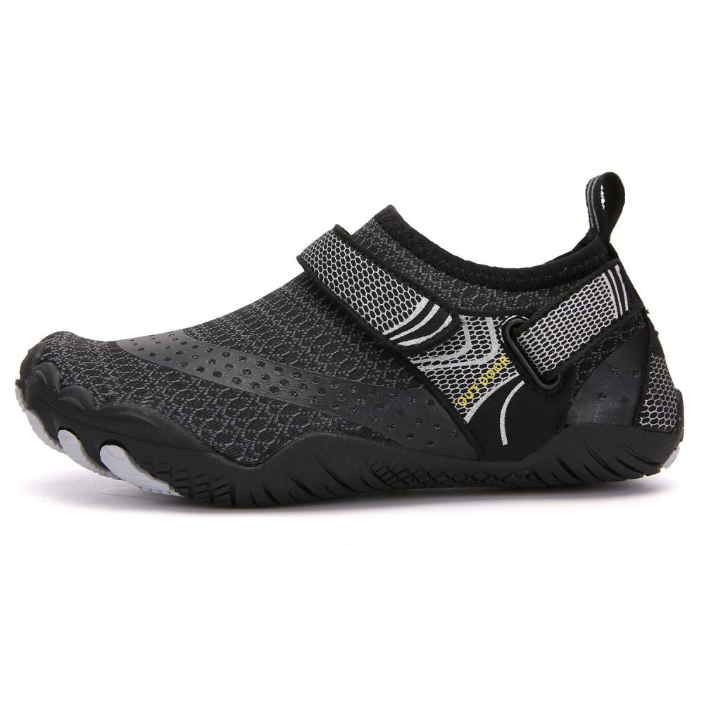 Kids Water Shoes Barefoot Quick Dry Aqua Sports Shoes Boys Girls -  Black Size Bigkid US3 = EU34 Secondary image