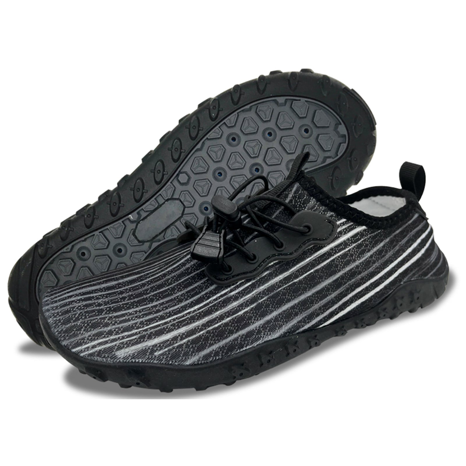 Water Shoes for Men and Women Soft Breathable Slip-on Aqua Shoes Aqua Socks for Swim Beach Pool Surf Yoga (Black Size US 7.5) Main image