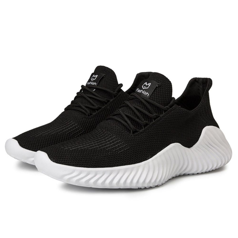 Men's Sneakers Outdoor Road Shoes Breathable Lightweight Non-slip (Black Size US10.5=US45 ) Main image