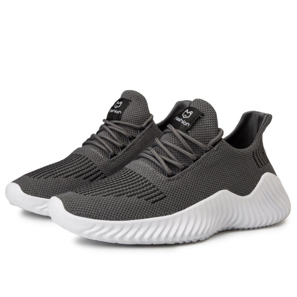 Men's Sneakers Outdoor Road Shoes Breathable Lightweight Non-slip (Grey Size US10.5=US45 ) Main image