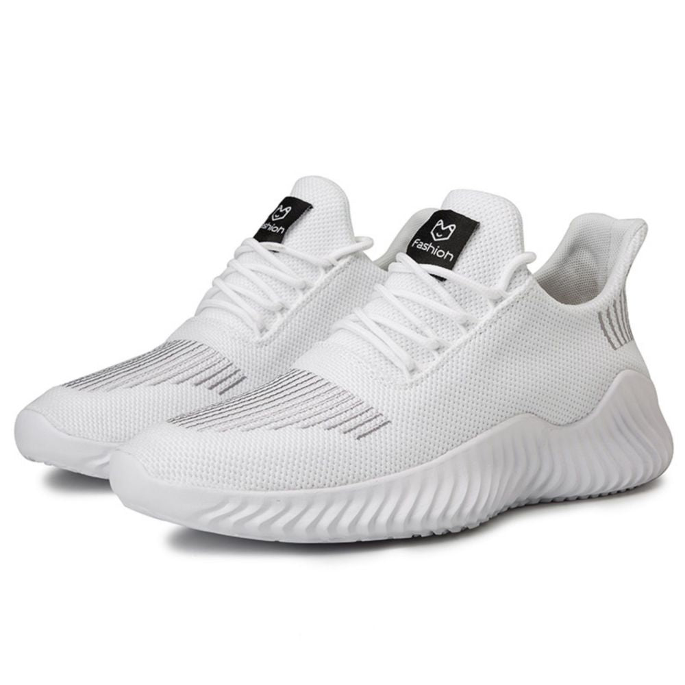 Men's Sneakers Outdoor Road Shoes Breathable Lightweight Non-slip ( White Size US10=US44 ) Main image