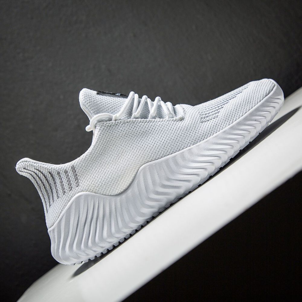 Men's Sneakers Outdoor Road Shoes Breathable Lightweight Non-slip ( White Size US11=US46 ) Secondary image