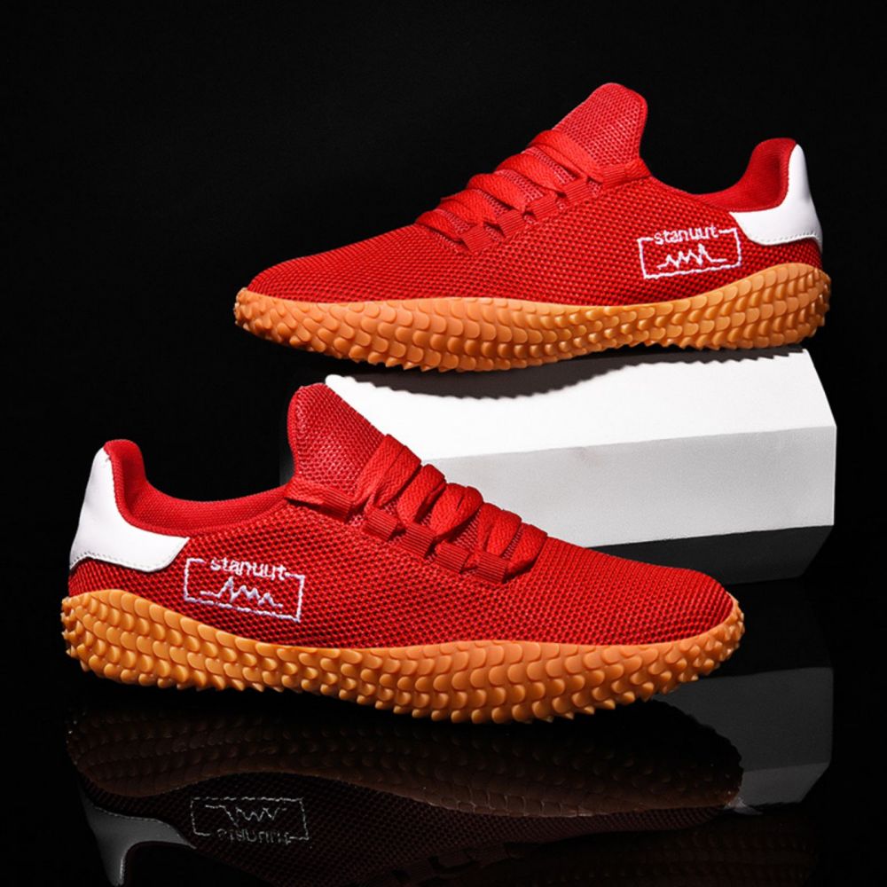 Men's Sneakers Barefoot Lightweight Shoes(Red Size US10.5=US45 ) Secondary image