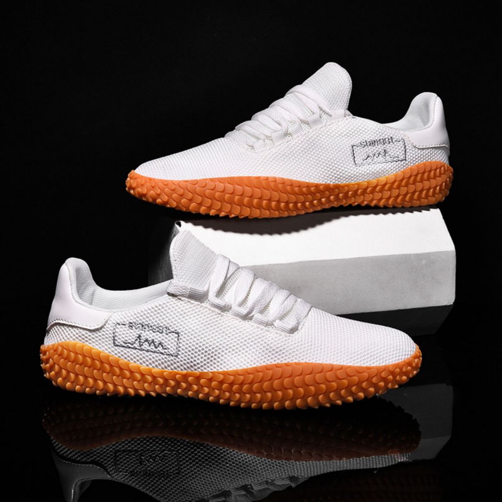 Men's Sneakers Barefoot Lightweight Shoes(White Size US9.5=US43 ) Secondary image