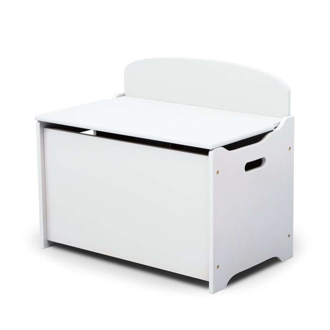 DELTA CHILDREN Deluxe Toy Box Kids Furniture Chest Bedroom Wooden Storage White Main image