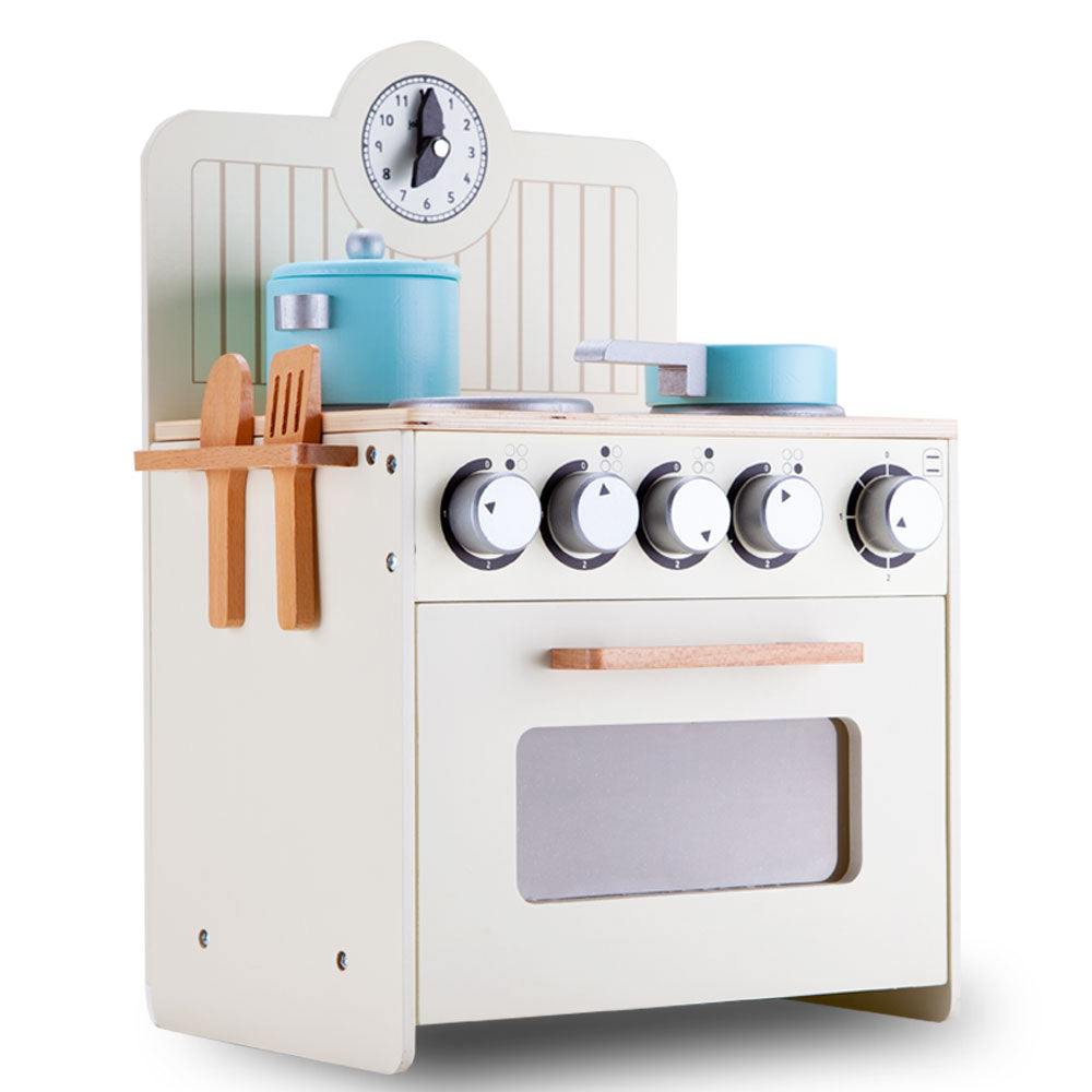 ROVO KIDS Retro Wooden Kitchen Toy Pretend Play Set Children Wood Oven Toddlers Main image