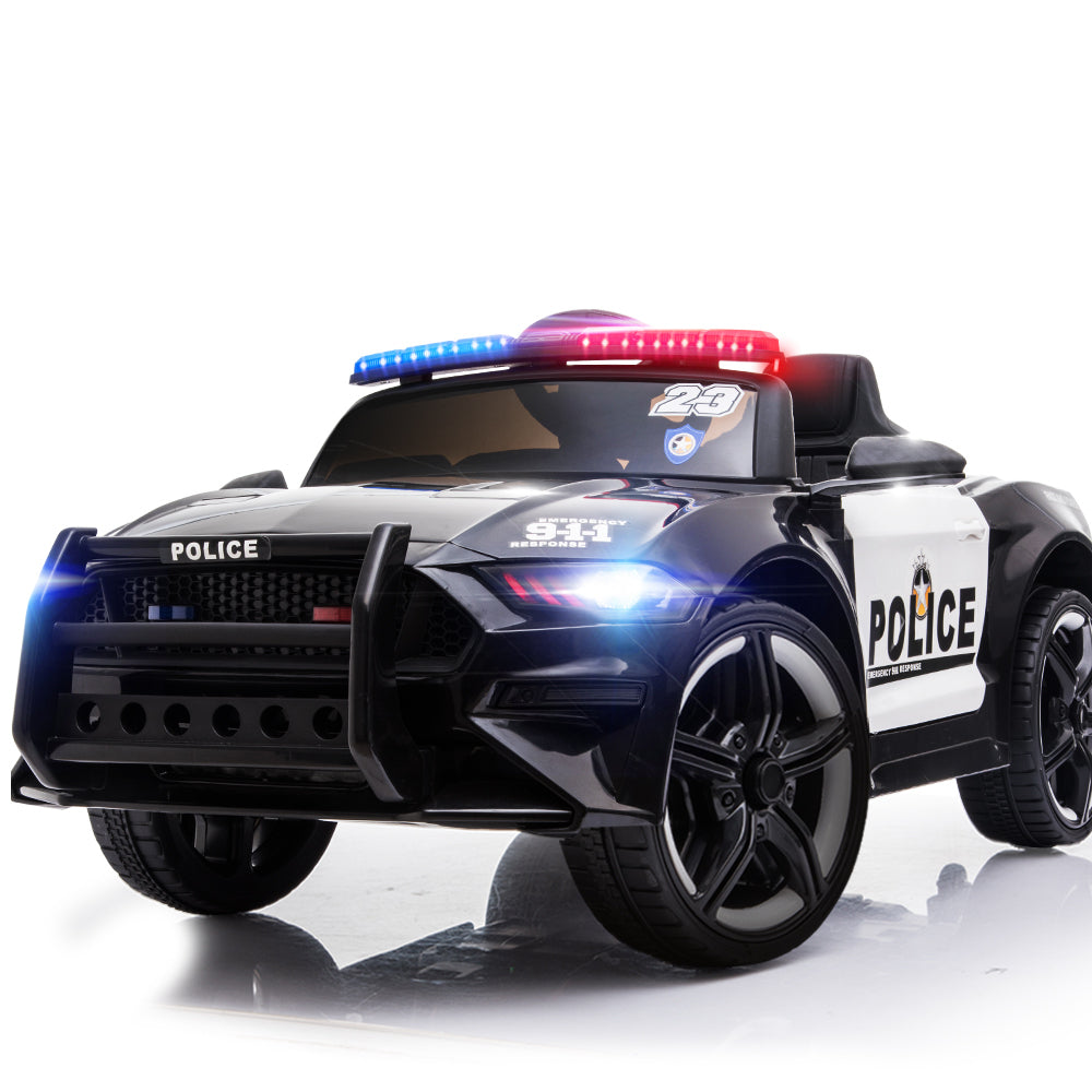 ROVO KIDS Ride-On Car Patrol Electric Battery Powered Toy Black Main image